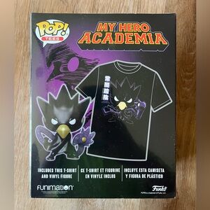 Funko Pop! Tees My Hero Academia Black Kids T-Shirt - Fumikage Tokoyami Design